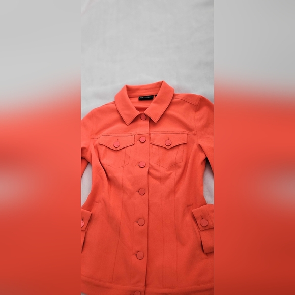 NWOT! DG2 Elevate Bright Orange Fitted Stretch Women's Jacket Size XS - Picture 10 of 11